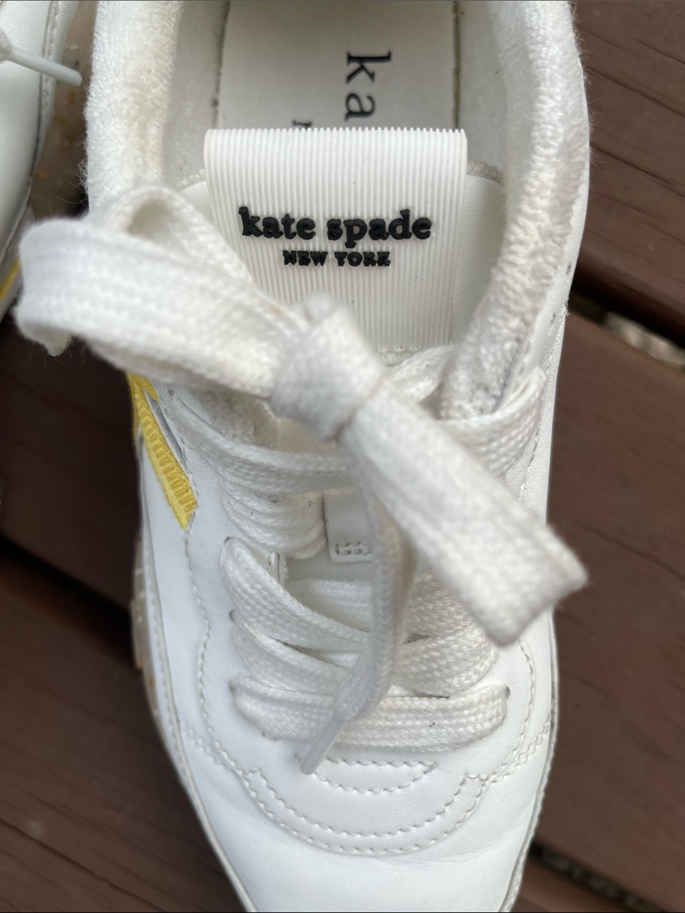 Kate spade K for Kate leather sneakers size 8-1\2 B. - Picture 3 of 9